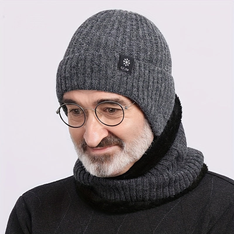 Men's Winter Knitted Hat with Ear Protection