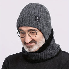 Men's Winter Knitted Hat with Ear Protection