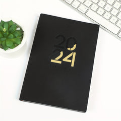 A5 Soft Leather PU Notebook Calendar Planner for 365 Days