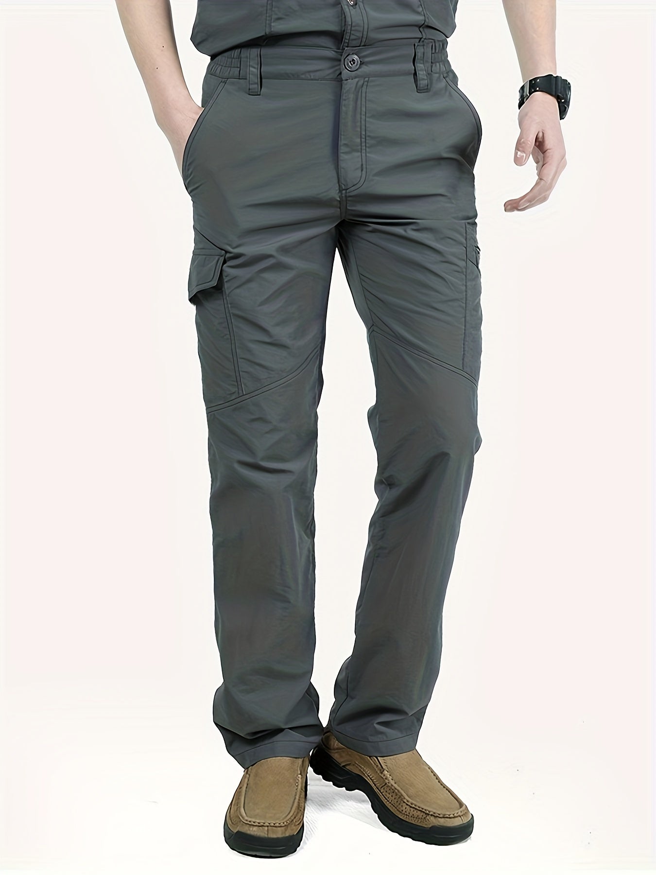 Men's Waterproof Cargo Pants Lightweight Tactical Trousers