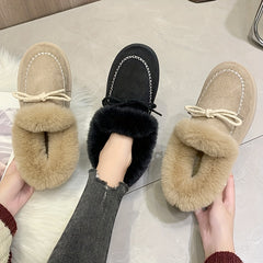 Women's Non-slip Winter Snow Shoes Fleece Ankle Boots