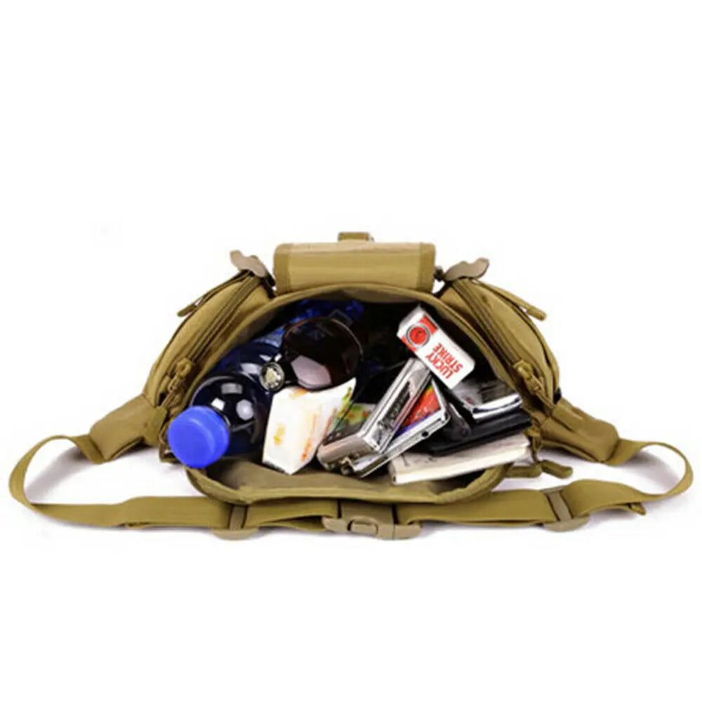 Waterproof Nylon Waist Fanny Pack Tactical Military Sport Bag