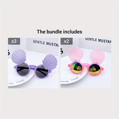 Kids Shell Shaped Sunglasses - Fun Accessory for Boys and Girls