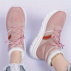 Women's Winter Running Shoes Plush Inner Thermal Outdoor Sneakers