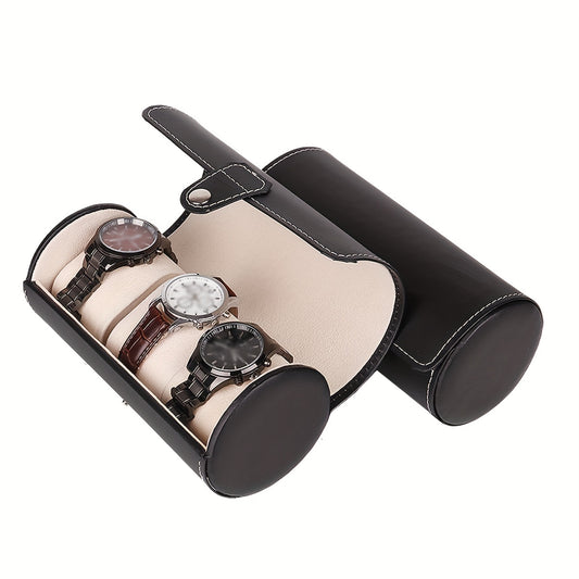 Portable Three-Cylinder Watch Bracelet Storage Box
