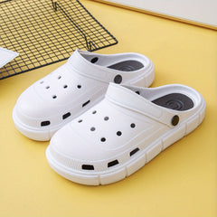Women's Solid Clogs Casual Hollow Out Beach Shoes