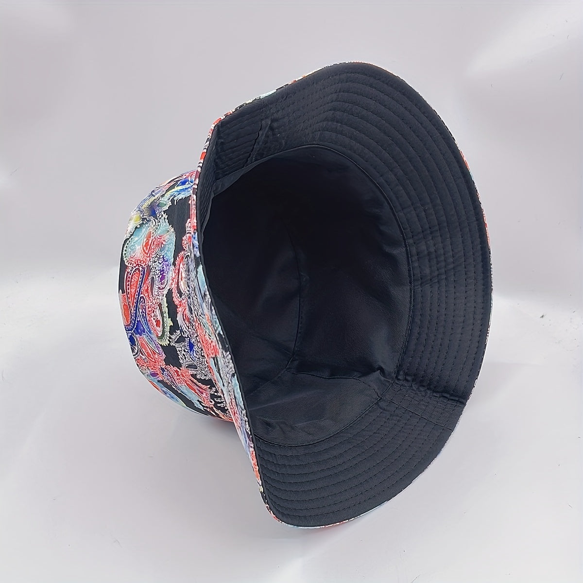 Vintage Paisley Print Bucket Hat Reversible Lightweight Sun Hat for Women Men