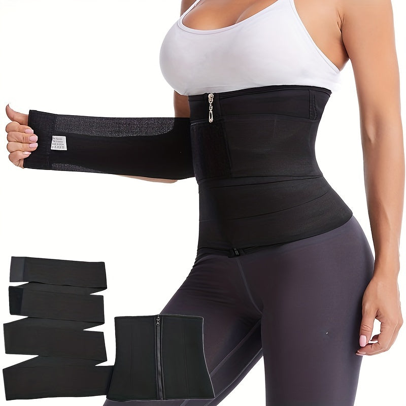 Zipper Waist Trainer Tummy Wrap Tummy Control Belly Belt Women's Underwear