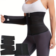 Zipper Waist Trainer Tummy Wrap Tummy Control Belly Belt Women's Underwear