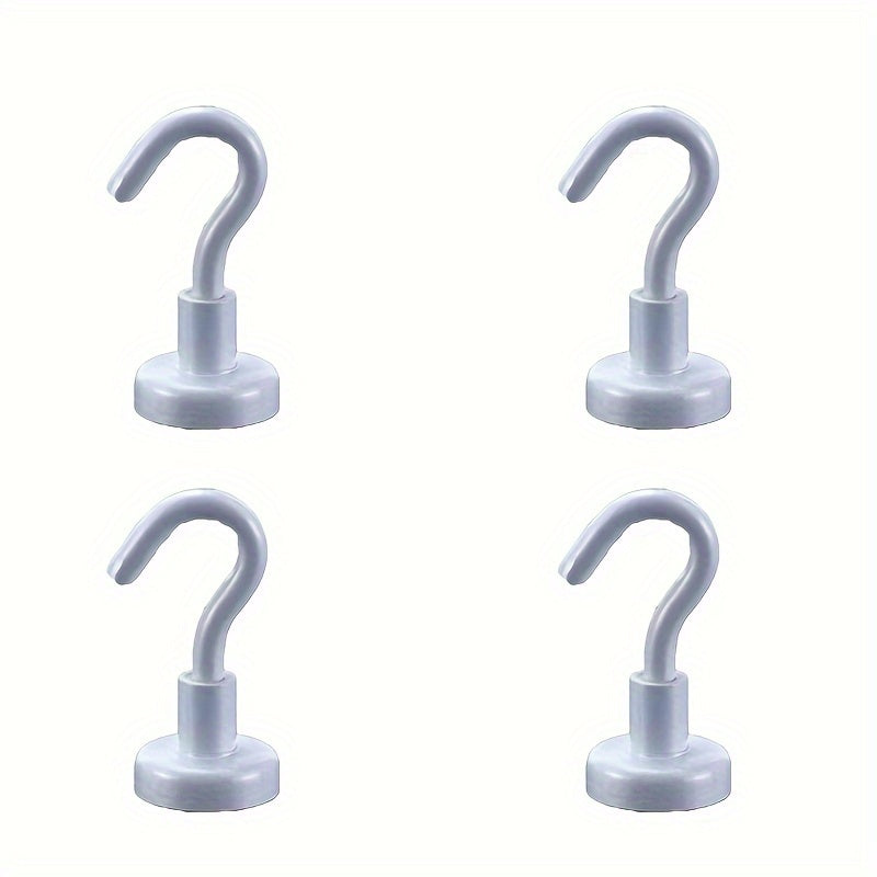 4pcs Magnetic Hooks 11.34 KG Pulling Force Various Colors