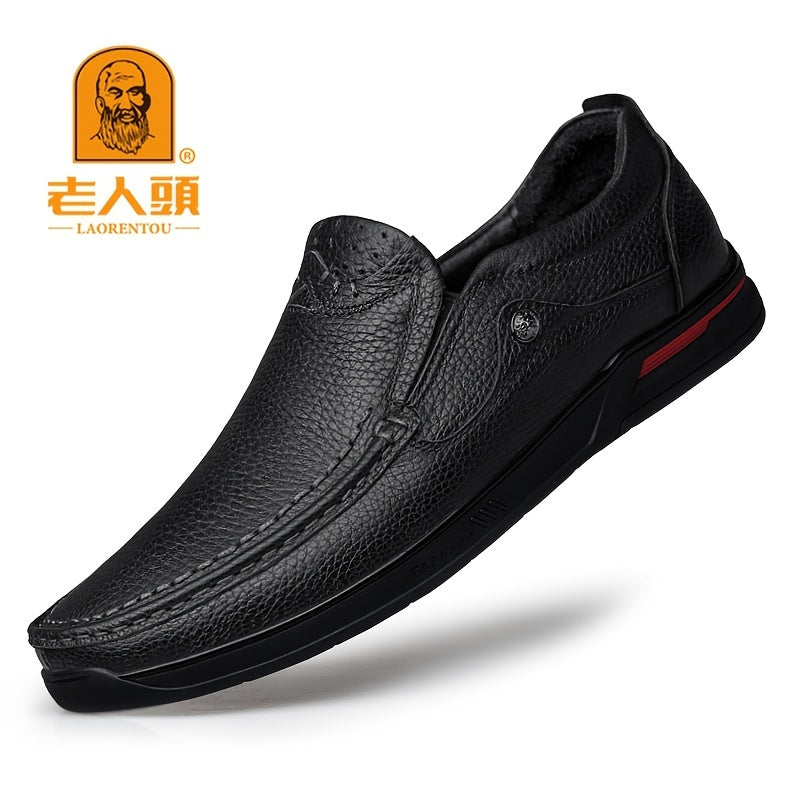 Men's Leather Loafer Shoes Slip On Non-slip Shoes Spring Summer