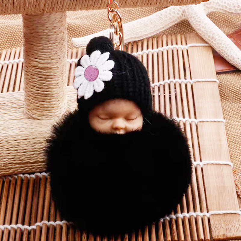 Cartoon Fur Ball Keychain Charm for Bags