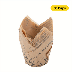 100pcs Newspaper Baking Cups for Cupcakes Muffins
