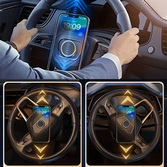 Metal Magnetic Car Phone Holder Without Gravity Steering Wheel