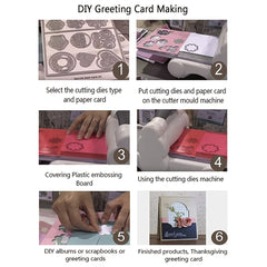 Christmas Candle Scrapbook Embossing Greeting Card Manual Punch