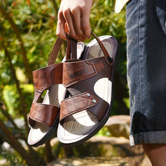 Men's Open Toe Rubber Sole Outdoor Casual Sandals