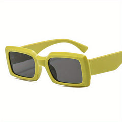 Rectangle Frame Sunglasses Y2K Casual Outdoor Eyewear UV400