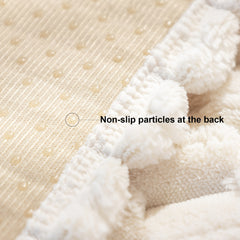 Honeycomb Velvet Sofa Slipcover Thick Plush Furniture Protector