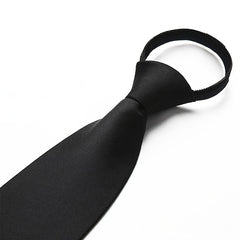 Wide Zipper Tie Graduation Team Safety Student Tie