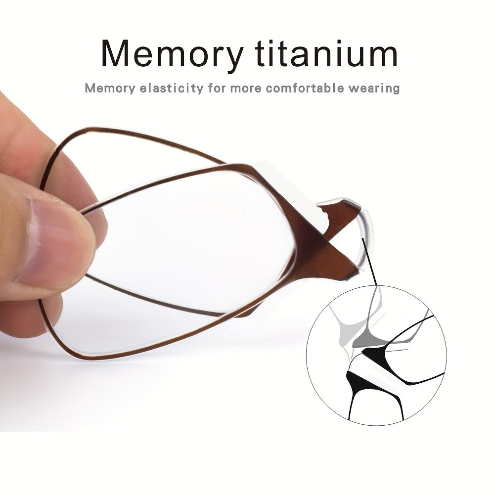 Legless Clip Nose Reading Glasses Ultra Thin Compact Readers Eyewear