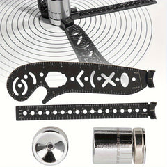 4pcs Geometric Drawing Set Compass & Ruler with Magnetic Feature