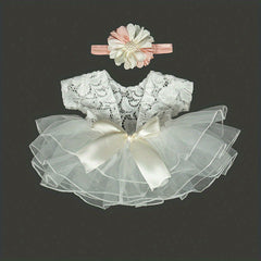 2pcs Newborn Photography Clothes Rabbit Skirt Puffy Skirt Dress Set For Girls