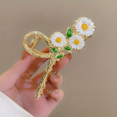 6pcs Flower Hair Claw Ponytail Holder Hair Accessories