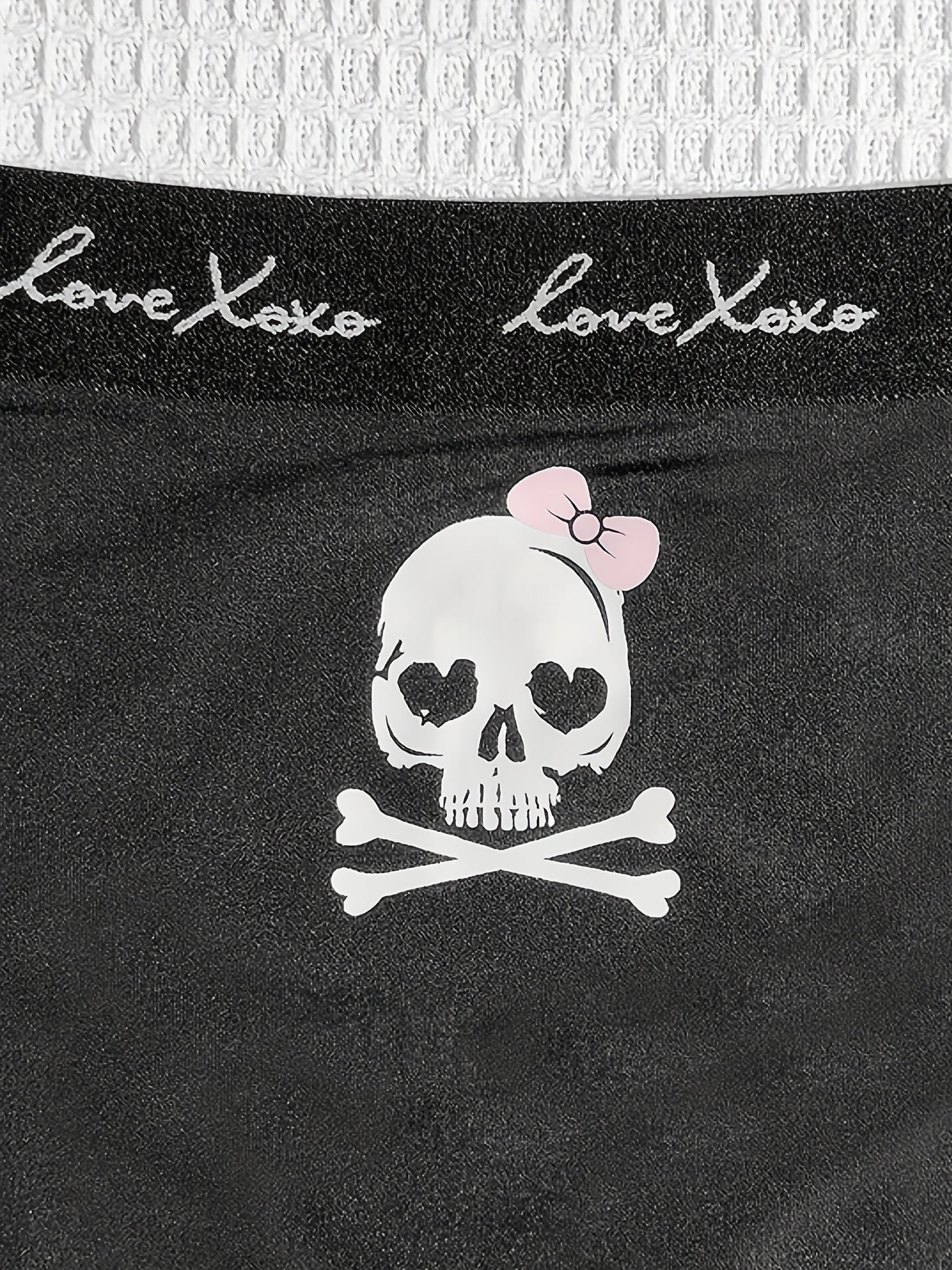 Skull Print Halloween Bra & Panties Set