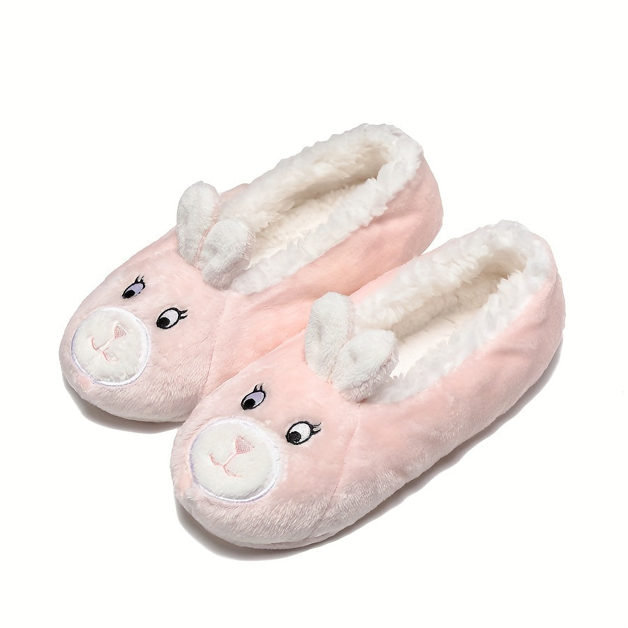 Cartoon Animal Fuzzy Socks Soft & Warm Low Cut Floor Socks Women's Stockings