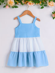 Girls' Colorblock Spaghetti Straps Cami Dress - Casual & Summer