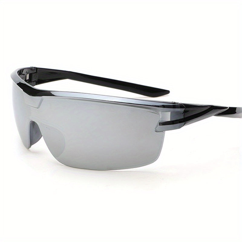 Y2K Wrap Sunglasses Semi Rimless Gradient Lens UV400