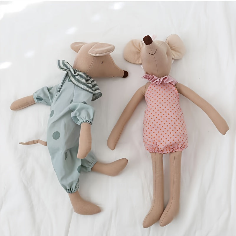 Baby Mouse Plush Toy Stuffed Animal Rat w/ Clothes Halloween Christmas