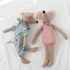 Baby Mouse Plush Toy Stuffed Animal Rat w/ Clothes Halloween Christmas