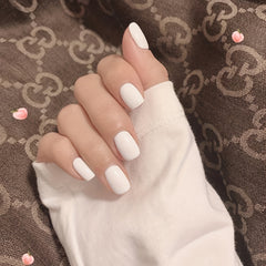Glossy Square Press On Nails Full Coverage Artificial False Nails