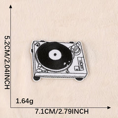 5pcs Boys Vintage Shoes Embroidery DIY Patch for Clothes Backpack Hat