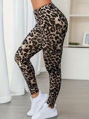 Houndstooth Print High Rise Leggings