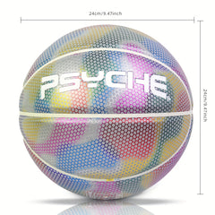 Reflective PU Basketball Size 7 Indoor Outdoor Practice