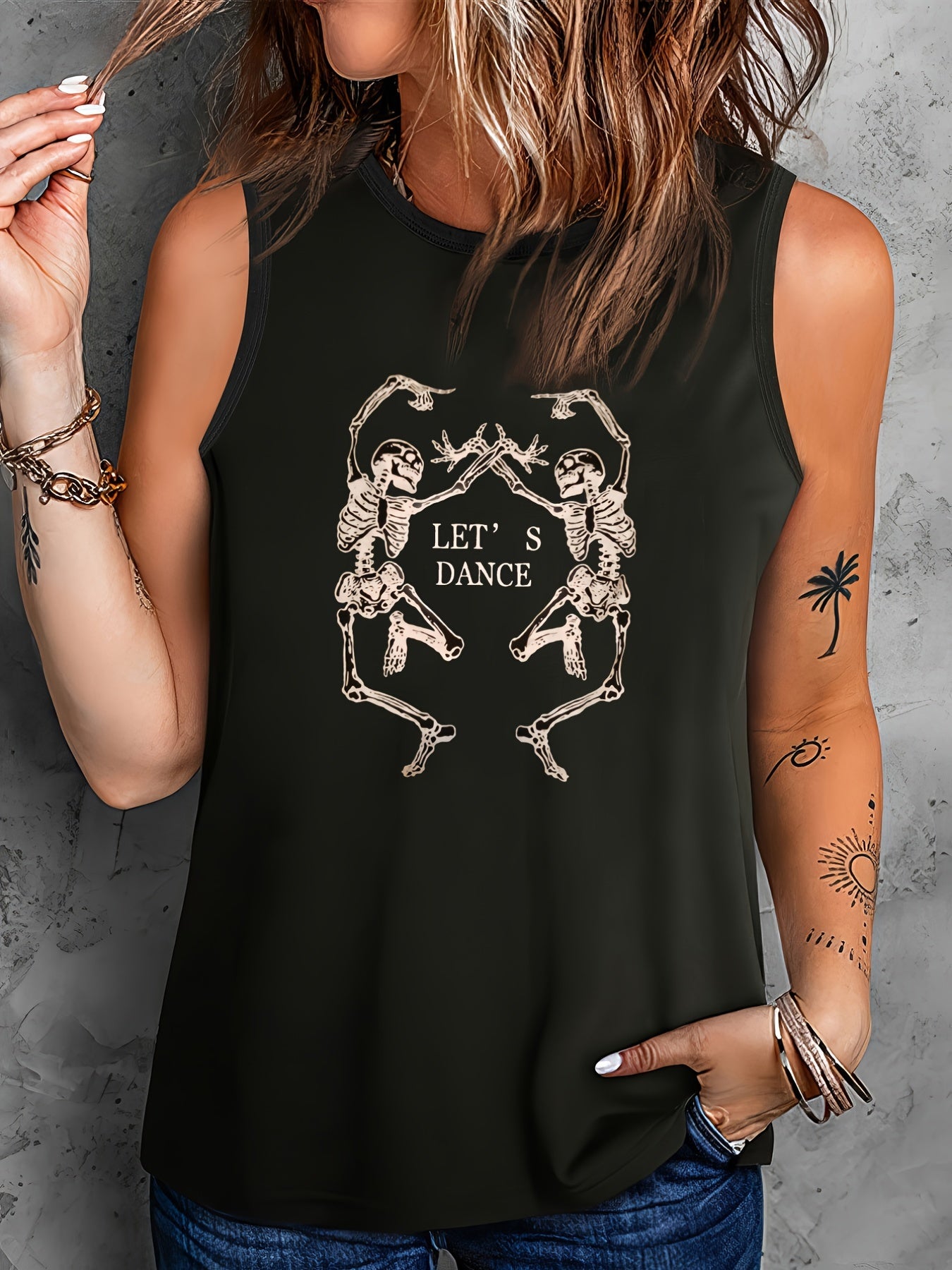 Plus Size Graphic Print Tank Top for Women