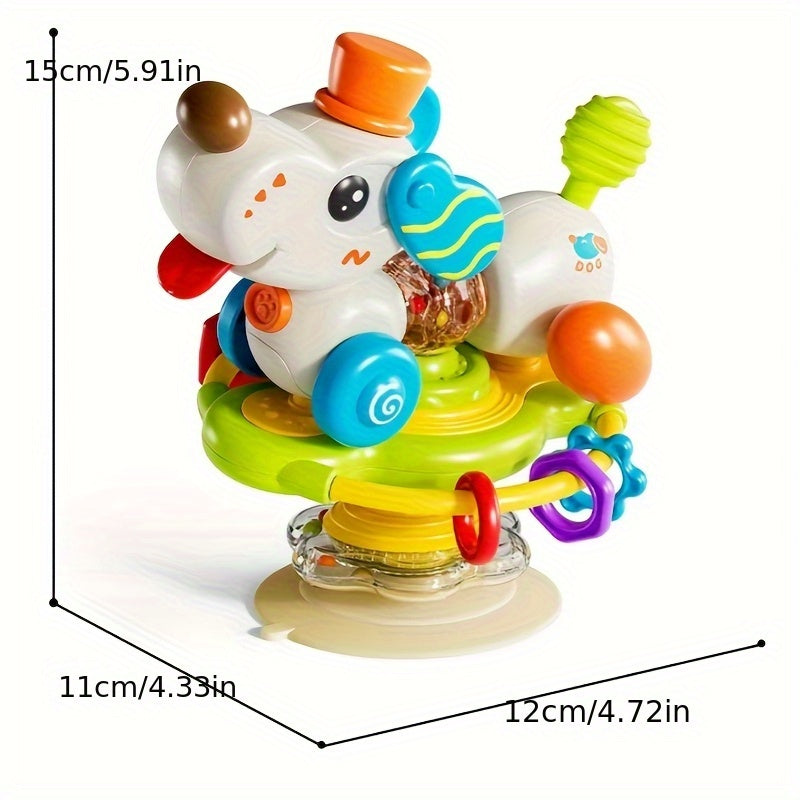 Colorful Suction Cup Spinner Toy Fun Animal Theme Rotator for Windows & Bathtubs