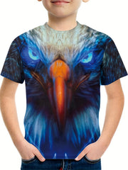 Boy's Eagle Graphic T shirt 3D Print Tee Kid's Clothing Outdoors