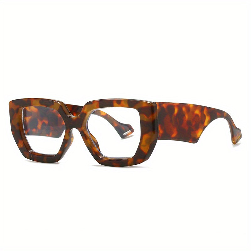 Jelly Marbling Clear Lens Glasses Cat Eye Spectacles Frame