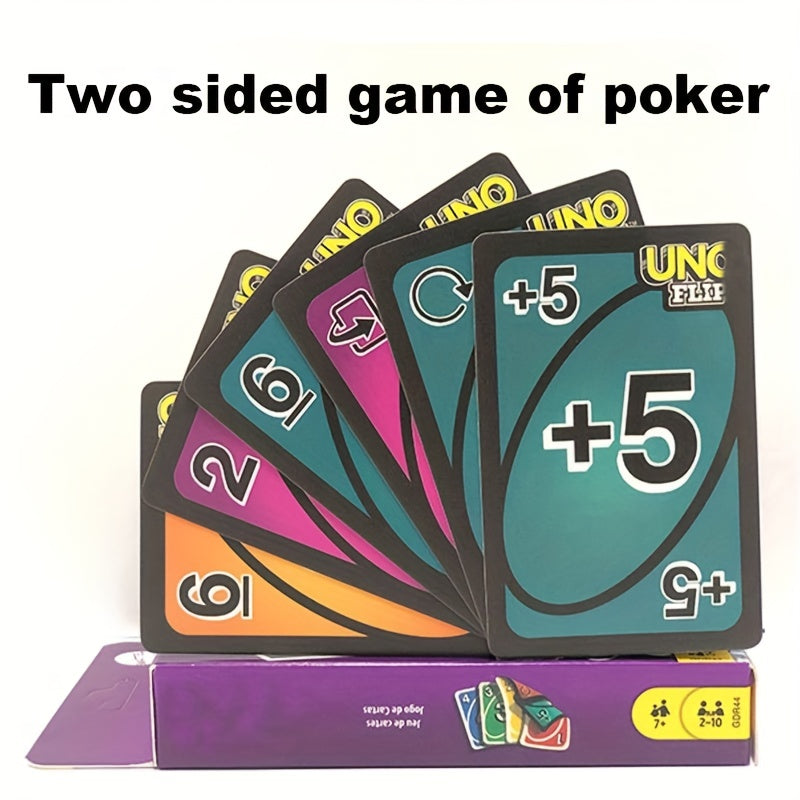 112pcs Game Playing Cards Reverse Use 0-9 Numbers and Functional Cards