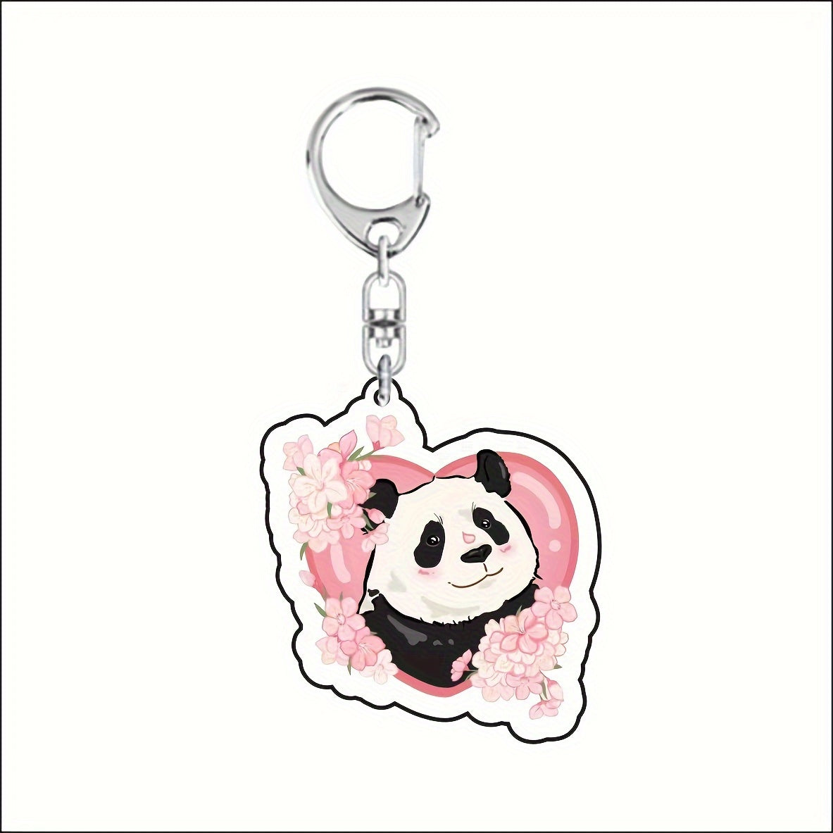 Panda Keychain Pendant for Car Keys Backpacks Wallets