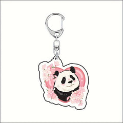 Panda Keychain Pendant for Car Keys Backpacks Wallets