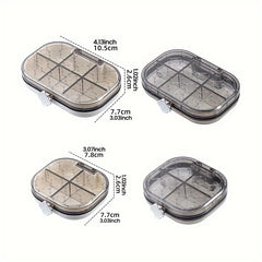 Portable 4 6 Compartment Organizer Box Waterproof & Moisture Proof
