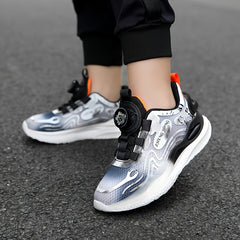 Kid's Non Slip Basketball Shoes w/ Rotating Buckle & Comfy Design