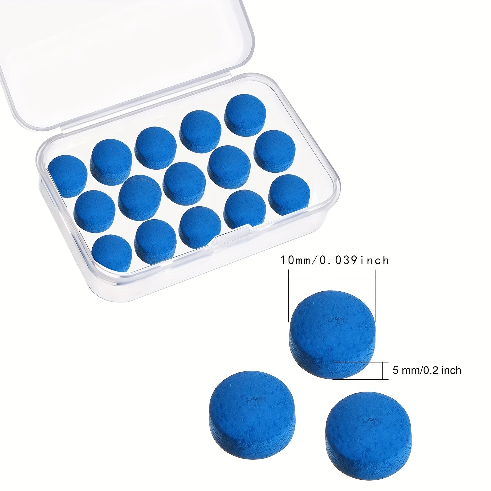 5pc Billiard Pool Cue Tips Replacement Kit for Precision in Pool & Snooker
