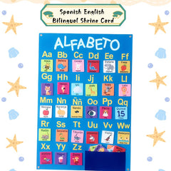 Interactive Felt Busy Board for Kids English Spanish & Storytelling