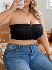 Sexy Lace Bow Bandeau Bra