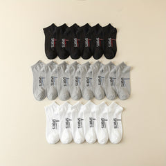 10 Pairs Letter Print Socks Comfy & Breathable Sports Socks Women's Stockings